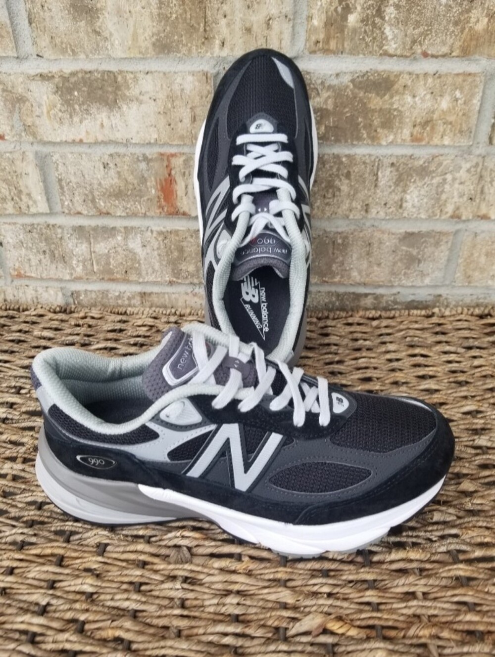 NewBalance 990v6 BLACK Running Shoes (Women 9 EE) XWIDE Comfort Walking Sneaker 